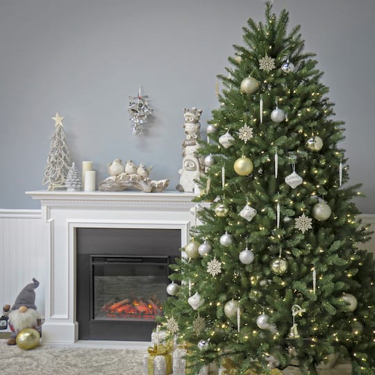 9ft. Pre-Lit PowerConnect™ Dunhill® Fir Tree Artificial Christmas Tree, Clear Lights
